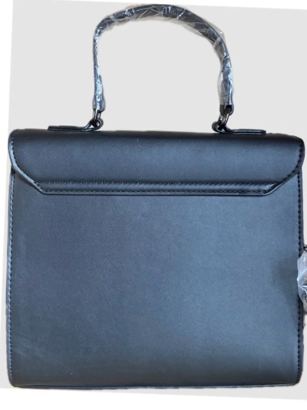 NWT Valentino Orlandi Black Vegan Leather Studded Satchel w/matching Wallet